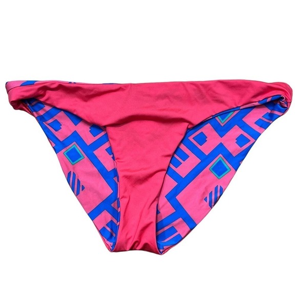 Red Carter NWT Passion Classic Hipster Bikini Bottom Reversible Red Blue XS‎ - Picture 4 of 12